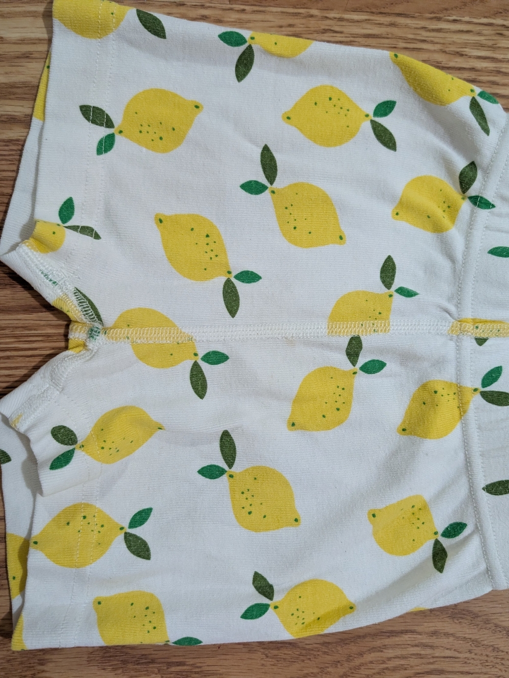 Hanna Andersson Lemon Short Sleeve Pajama Set 80/85 2T Organic Cotton - Picture 4 of 11